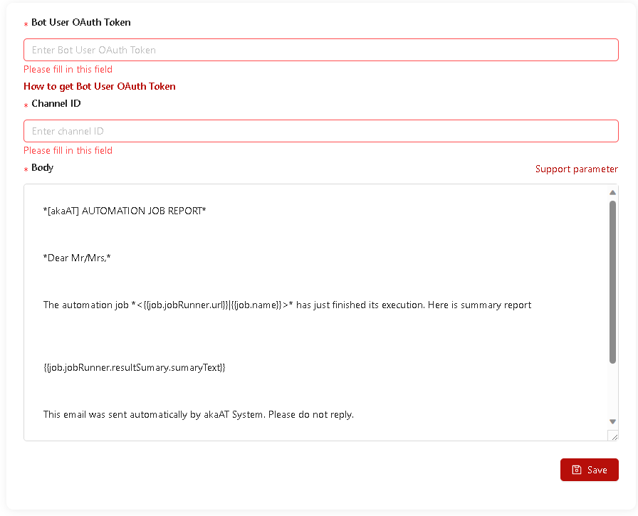 Configure Notification (Slack)